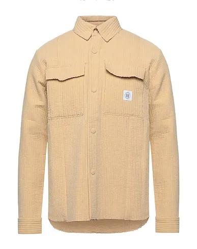 Sand Plain weave Solid color shirt