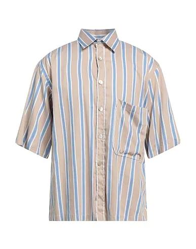Sand Plain weave Striped shirt