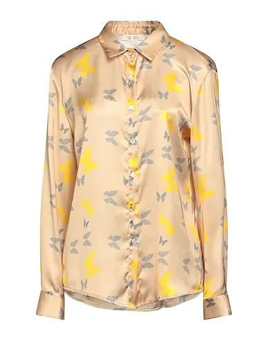 Sand Satin Patterned shirts & blouses