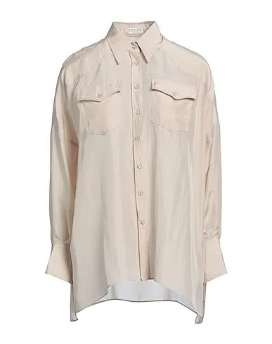 Sand Satin Silk shirts & blouses