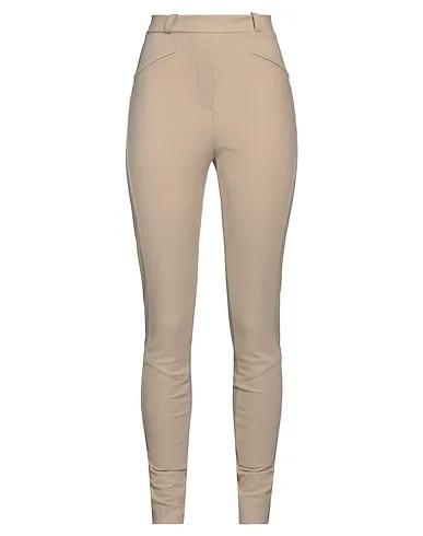 Sand Synthetic fabric Casual pants