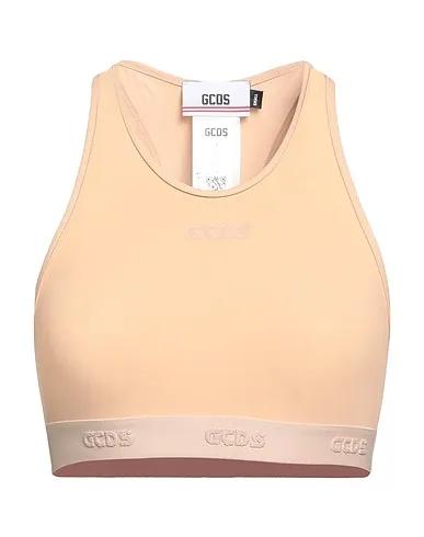 Sand Synthetic fabric Crop top