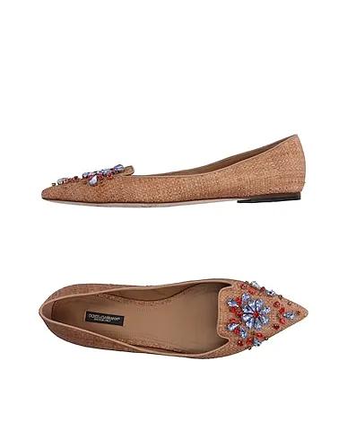 Sand Tweed Loafers