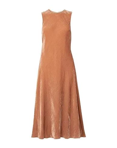 Sand Velvet Long dress