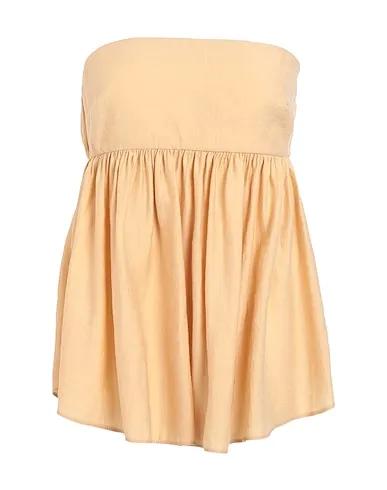 Sand WS Topshop linen bandeau top in sand - STONE
