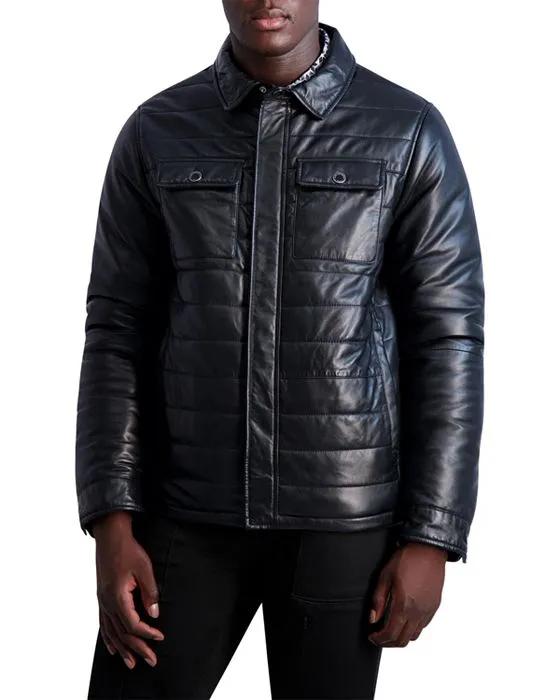 Sandpat Quilted Leather Jacket