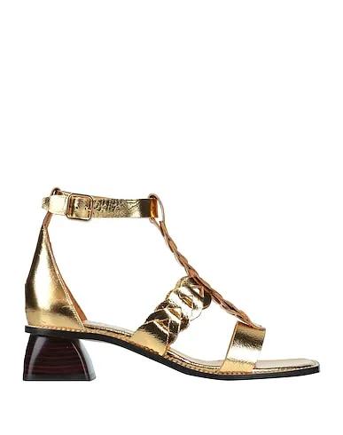 SANDRO | Gold Women‘s Sandals