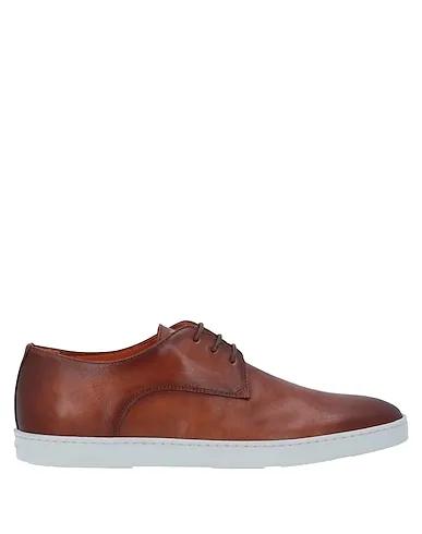 SANTONI | Brown Men‘s Laced Shoes