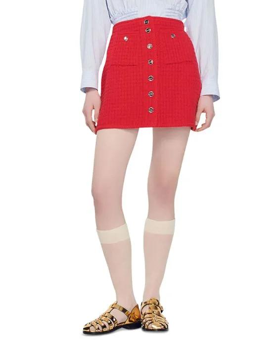 Saragosse Knit Mini Skirt