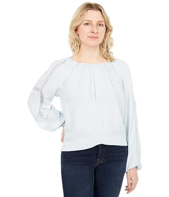 Say So Blouse with Eyelet Detail
