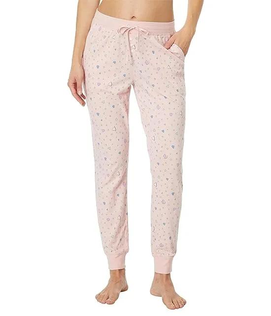 Scattered Hearts Pattern Snuggle Up Sleep™ Joggers