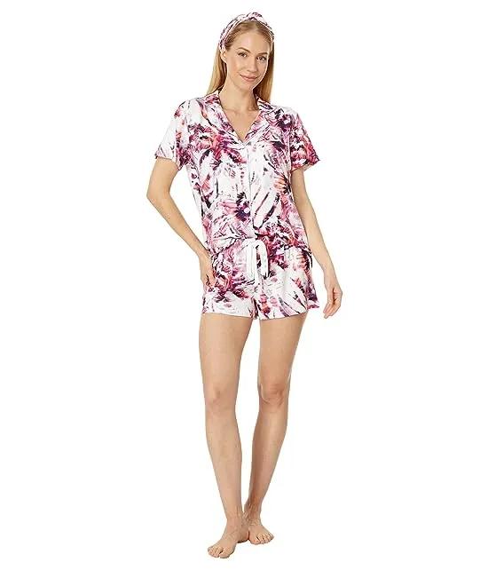 Scattered Palms PJ Set with Headband