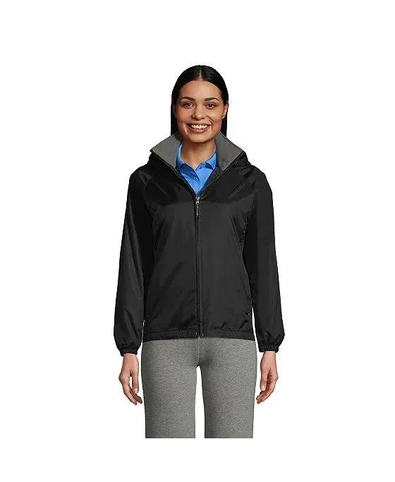 School Uniform Women's Fleece Lined Rain Jacket