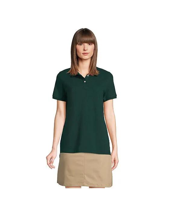 School Uniform Women's Tall Short Sleeve Mesh Polo Shirt