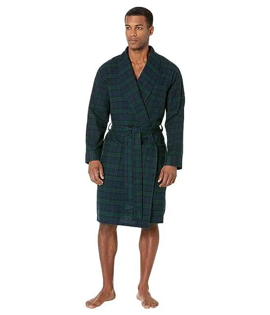 Scotch Plaid Flannel Robe Regular