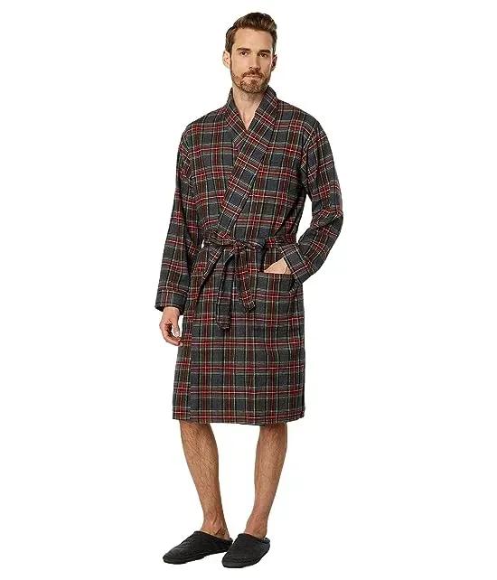 Scotch Plaid Flannel Robe Regular