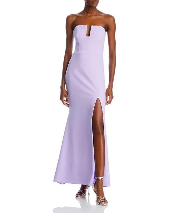 Scuba Crepe Strapless Gown - 100% Exclusive 