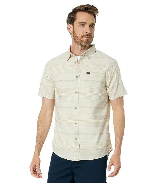 Seafaring Stripe Standard Short Sleeve Woven Shirt