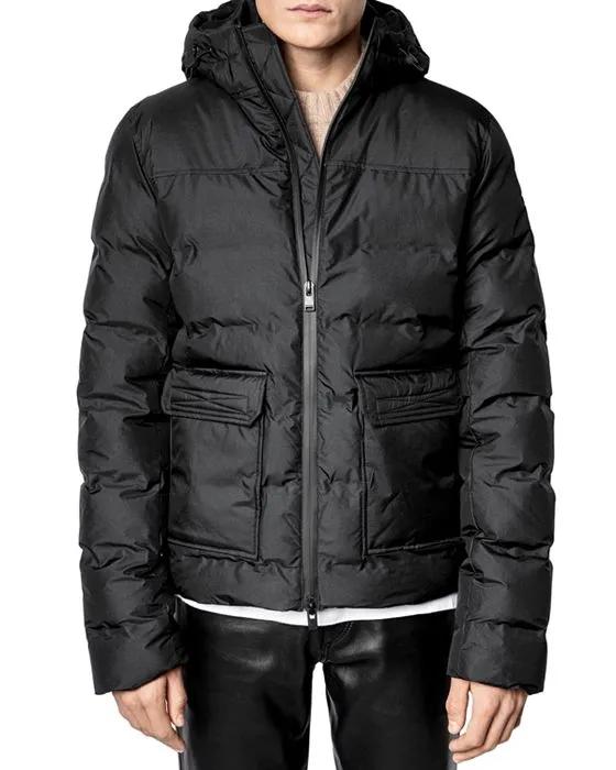 Seamless Quilted Hooded Puffer Parka 