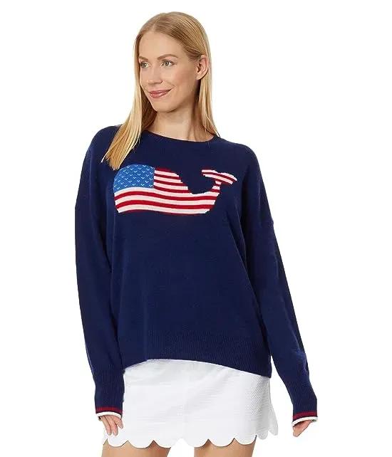 Seaspun Whale Flag Sweater