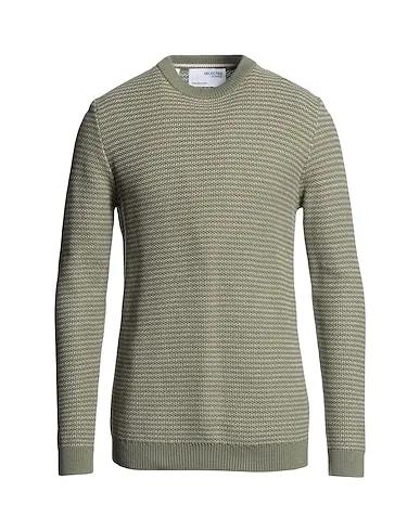 SELECTED HOMME SLHWES LS KNIT CREW NECK W NOOS | Ivory Men‘s Sweater