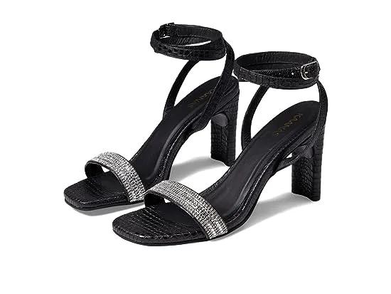 Shania Diamond Heel with Ankle Strap