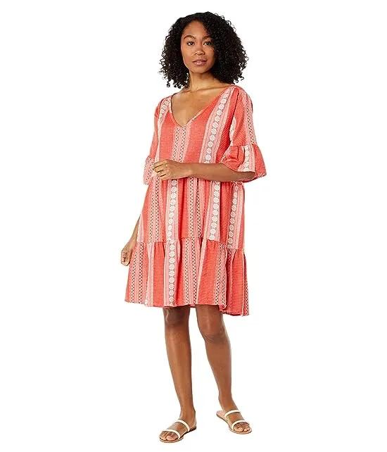 Shea Embroidered Tiered Dress