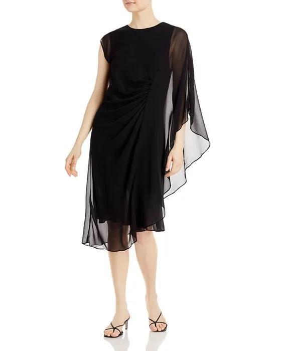Sheila Asymmetric Overlay Dress