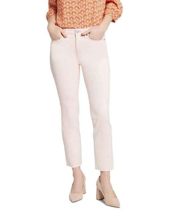 Sheri Frayed High Rise Ankle Skinny Jeans 