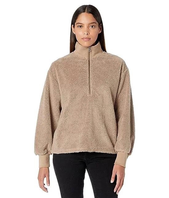 Sherpa Modern Zip Pullover Sweatshirt
