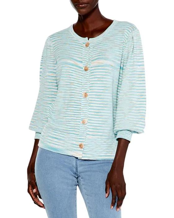 Shifting Tides Striped Button Front Cardigan