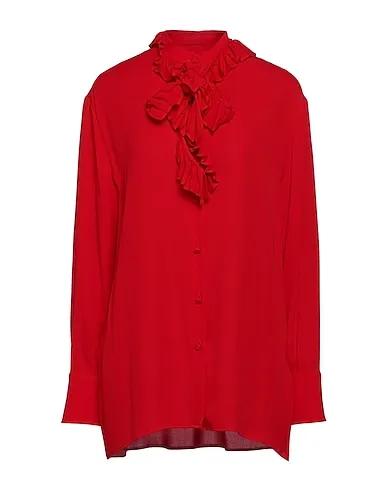 Red Crêpe Silk shirts & blouses