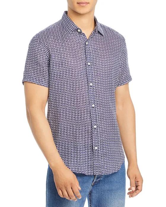 Short Sleeve Check Pattern Shirt