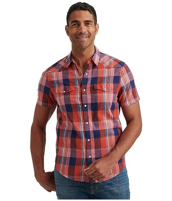 Lucky Brand Short Sleeve Mesa Western Shirt