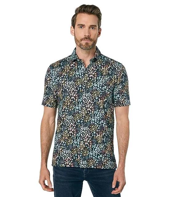 Short Sleeve Printed On Point Shirt