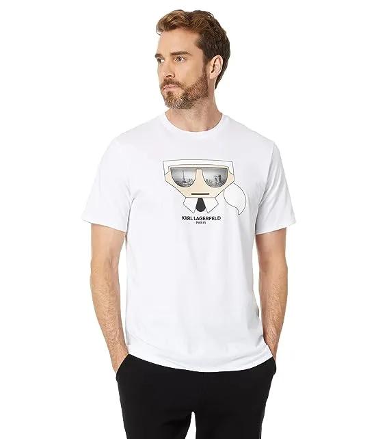 Short Sleeve T-Shirt with Large Kocktail Karl Head
