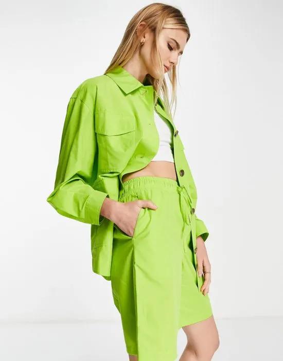 shorts in neon green