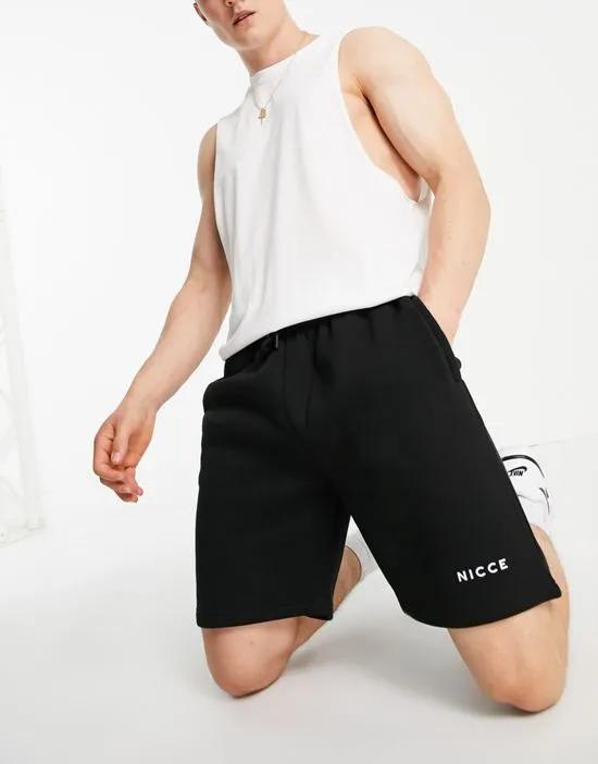shorts with logo in black