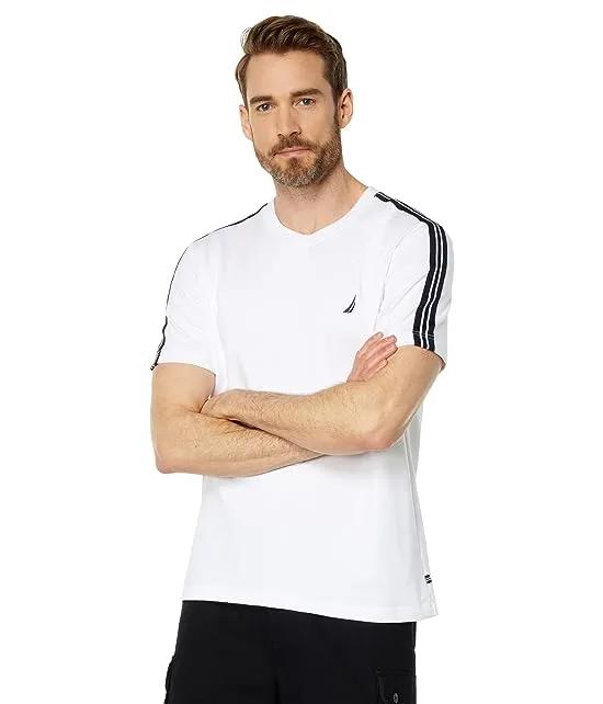Shoulder-Stripe T-Shirt