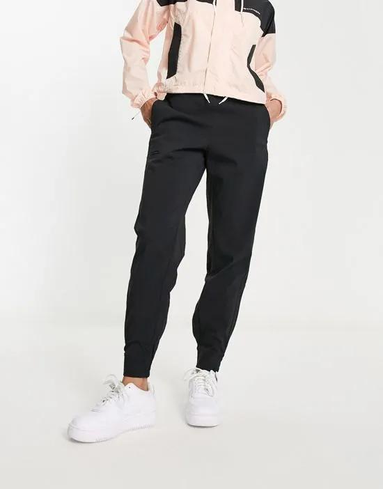 side pocket sweatpants in black