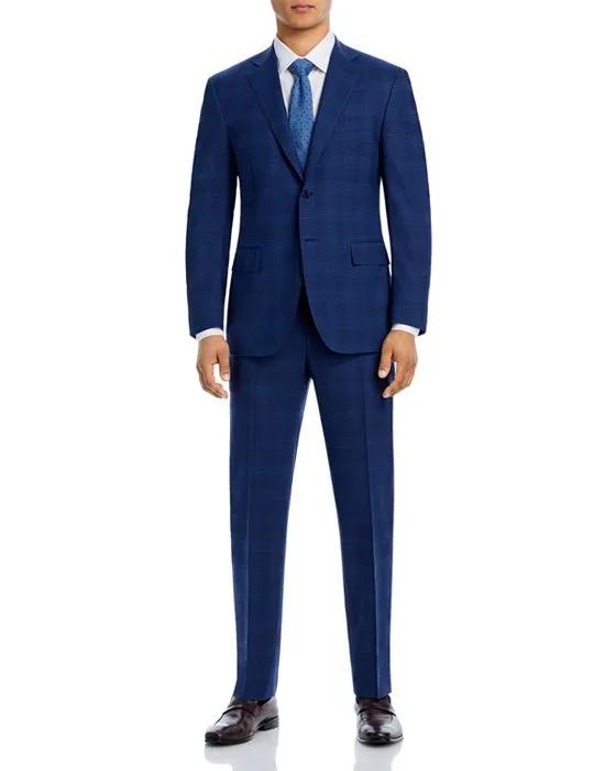 Siena Classic Fit Blue/Navy Tonal Plaid Suit