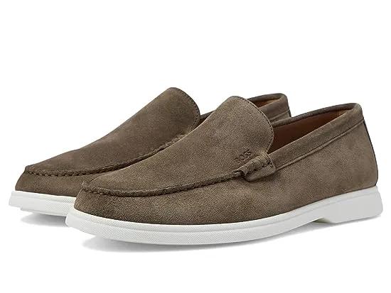 Sienne Suede Loafers with Contrast Rubber Sole