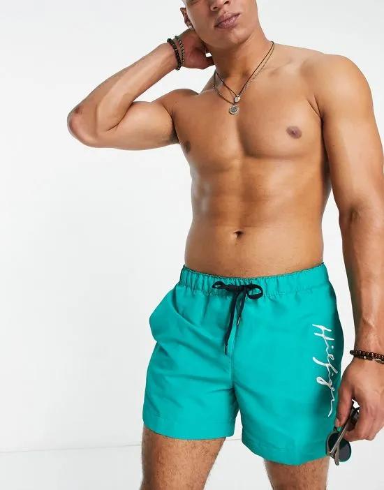 signature swim shorts in teal - part of a set