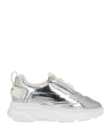 Silver Canvas Sneakers