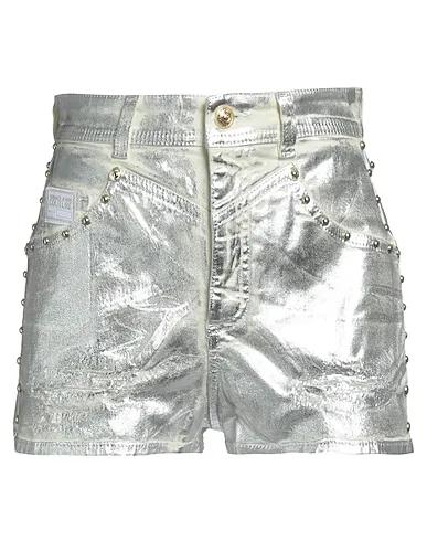 Silver Cotton twill Shorts & Bermuda