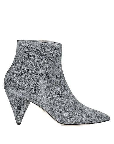 Silver Crêpe Ankle boot