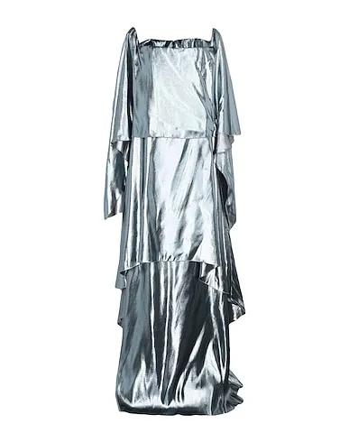Silver Crêpe Long dress