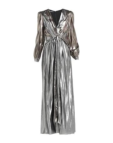 Silver Crêpe Long dress