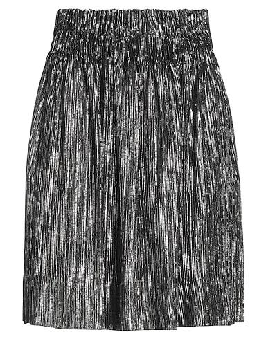 Silver Crêpe Mini skirt
