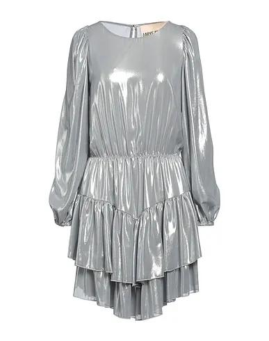 Silver Crêpe Sequin dress